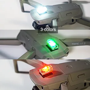 VIFLY Drone Strobe Light, Anti Collision Light for FAA Drone Night Flying, Fits DJI Mini 3 Pro/Mini 2/Mini SE/Air 2S/Mavic Air 2/Mavic 3/Mavic 2 (1pc Pack) - VIFLY Drone Strobe Light 3 Colors