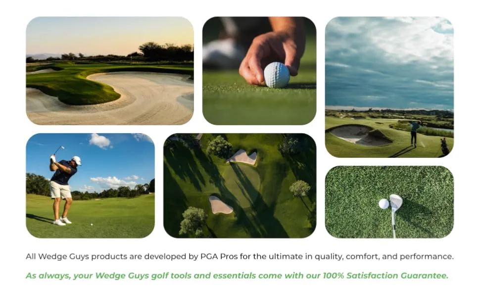 Wedge Guys Golf Bag Accessory Kits Options Include: Towel | Brush | Tees | Groove Sharpener | Ball Marker | Divot Tool Golf Accessories Club & Course Light Kit - lifestyle