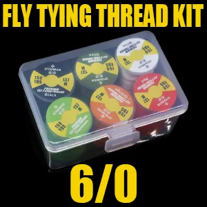 XFISHMAN Fly-Tying-Thread-Kit-6/0-3/0 Fly Tying Supplies Fly Fishing Materials Accessories - Fly Fishing Materials