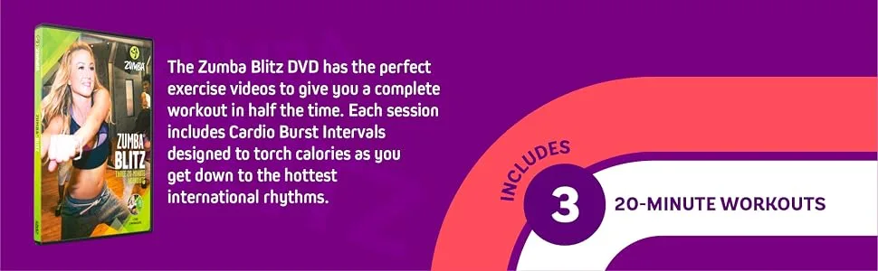 Zumba Incredible Results Weight-Loss Dance Workout DVDs and Guides Value Pack - A Zumba Blitz dance exercise DVD for weight loss.