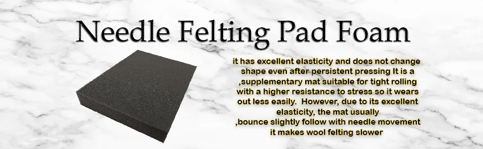 Dense Foam Needle Felting Pad - Flat Panel 9" X 12" X 2" - Dense Foam Pad Mat For Needle Felting Crafts