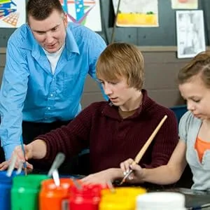 Sax - 416914 True Flow Gloss Glaze, Snow White, 1 Pint - Art teacher and students