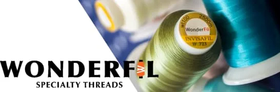 WonderFil, Specialty Threads, InvisaFil, 2-Ply Cottonized Soft Polyester, Silk-Like Thread for Fine Sewing, 100wt - Antique White, 2500m - product information 1