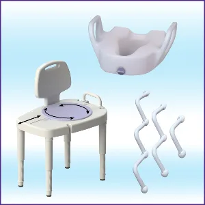 SP Ableware Tenura Self-Adhesive Non-Slip Bath and Shower Safety 7-3/4 Inch Strips - White, 30 Per Roll (724860000) - SP Ableware Maddak Bath Safety Grab Bars Raised Toilet Seats Anti-Slip non-slip fall prevention