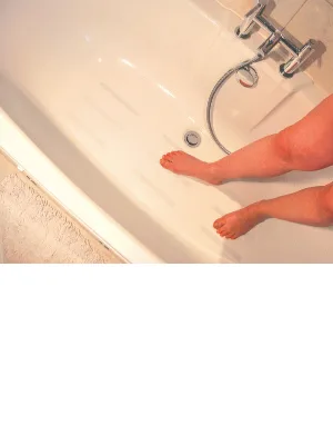 SP Ableware Tenura Self-Adhesive Non-Slip Bath and Shower Safety 7-3/4 Inch Strips - White, 30 Per Roll (724860000) - SP Ableware Maddak Safety Circles Discs Non-Slip Anti-Slip Shower Safety Treads Bath Bathtub
