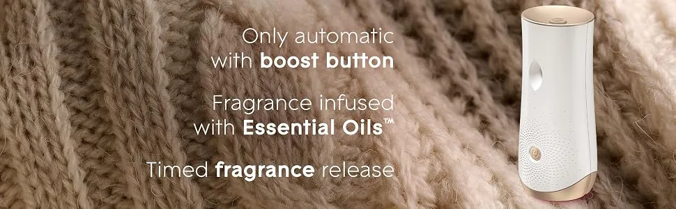Glade Automatic Spray Refill, Air Freshener for Home and Bathroom, Cashmere Woods, 6.2 Oz, 2 Count - cashmere