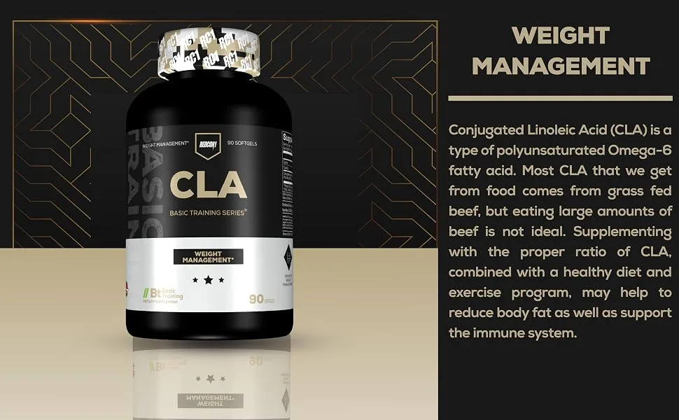 REDCON1 CLA Supplement - Helps with Weight Management, Promotes Lean Muscle, 1000mg CLA Per Serving (90 Servings) - product information 9