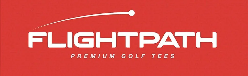 FLIGHTPATH Premium Golf Tees - Durable Plastic Golf Tees Designed to Enhance Golf Shot Distance & Precision - Robotically Tested to Reduce Ball Spin - USGA Approved Golf Equipment - golf accessories for men golf accessories golf gifts for men golf gifts golf tee golf bag organizer