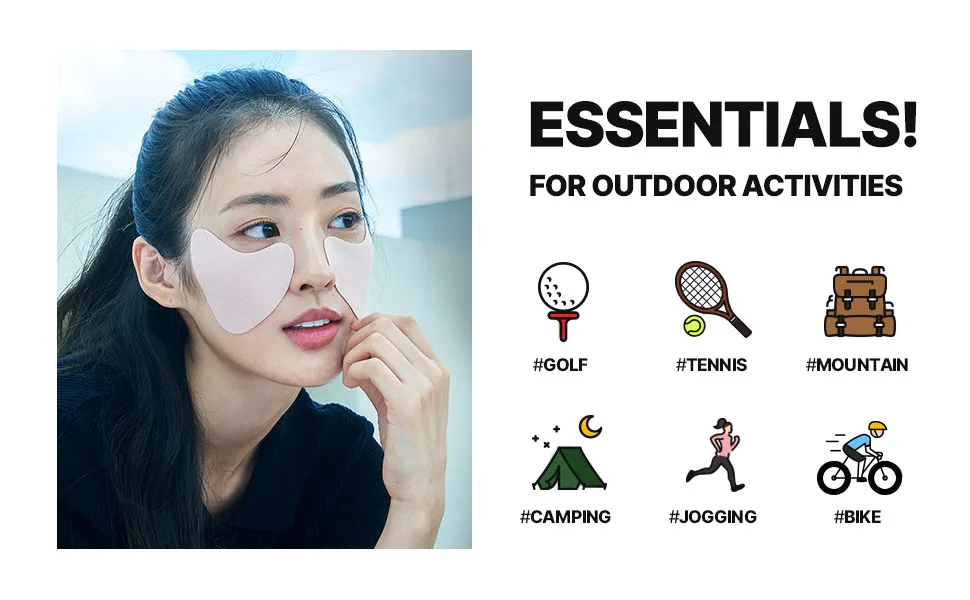 Mediheal Outdoor Sun Protect Patch Wide Protection - Golf Accessories for Face patch - Sun patch