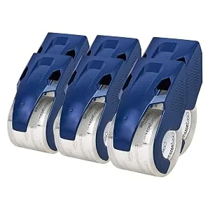 Amazon Basics Heavy Duty Packaging Tape with Dispenser for Shipping, Moving and Storing, 1.88" x 22.2 yds, 6 pack - coming