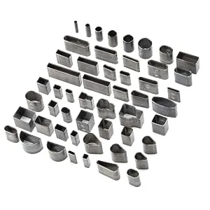 ATPWONZ 52 Shape Style One Hole Hollow Punch Cutter Set for Handmade DIY Leather Craft - product information 4