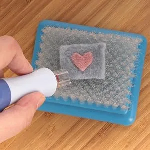 JubileeYarn Felting Needle Applique Brush Mat - Large Blue - felt