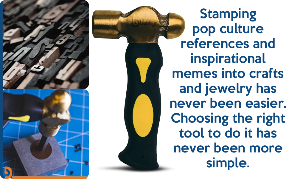 Bastex 1 Pound Brass Metal Stamping Hammer. Short Handle Design with Flat Mallet Head for Jewelry Making and Personalizing. - Conclusion