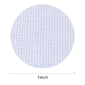Caydo 60 by 39-Inch 18 Count Classic Reserve Aida Cloth Big Size White Cross Stitch Cloth Fabric - 18 Count