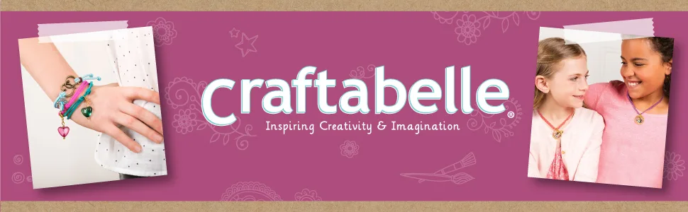 Craftabelle  Finger Knit Creation Kit  Beginner Knitting Kit  11pc Weaving Set with Yarn and Accessories  DIY Craft Kits for Kids Aged 8 Years + - craft set art diy kit set creation create supplies jewelry bracelet decor hobby kids teens children