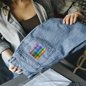 Cuptisserie Speedweve Style Darning Loom, Small Weaving Loom for Visible Mending Jeans, Weave Tool for DIY Artful Patterns, Repair Fabrics (14 Hooks) - repair jeans