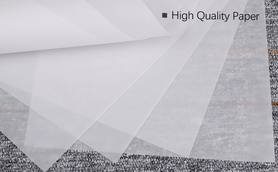 100 Sheets Translucent Vellum Paper, Dowsabel 68LBS 8.5 x 11 inches Printable Vellums for Card Overlays, Invitations Belly Bands, Envelope, Lantern,100 Sheets - 100GSM heavy duty vellum High quality paper for arts and crafts measures 8.5 by 11 inches