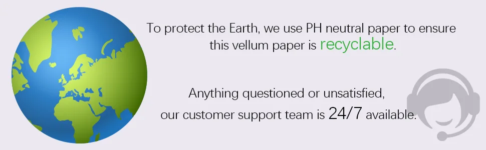 100 Sheets Translucent Vellum Paper, Dowsabel 68LBS 8.5 x 11 inches Printable Vellums for Card Overlays, Invitations Belly Bands, Envelope, Lantern,100 Sheets - well made quality PH neutral paper good translucent vellum paper DIY crafts