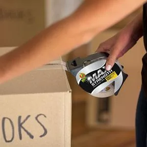 Duck MAX Strength Packing Tape With Dispenser, Clear, 6 pk, 1.88" x 22 yd., 284983 1.88" x 22 Yards 6 Rolls - Clear to the Core