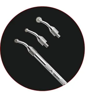Excel Blades 3 Piece Excel Pounce Wheel Sets, Fabric Tracing Wheel, Embossing Tool and Perforator, Includes 3 Head Attachments, Great for Indentations Pounce Wheet Set - 30612