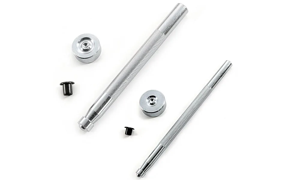 Eyelet Hand Setter (#6) + 100 (#6-9 Black Eyelets) - Value Combo Kit - for Kydex Holster Making & Hobby Eyelet Hand Setter (#6) + (100) #6-9 Black Eyelets - eyelet flaring tools