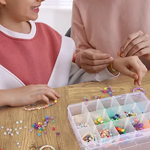 SGHUO 2 Pack 15 Girds Clear Plastic Organizer Box Storage for Washi Tape Tackle Box Jewelry Crafts Organizer, Container with Adjustable Dividers - SGHUO
