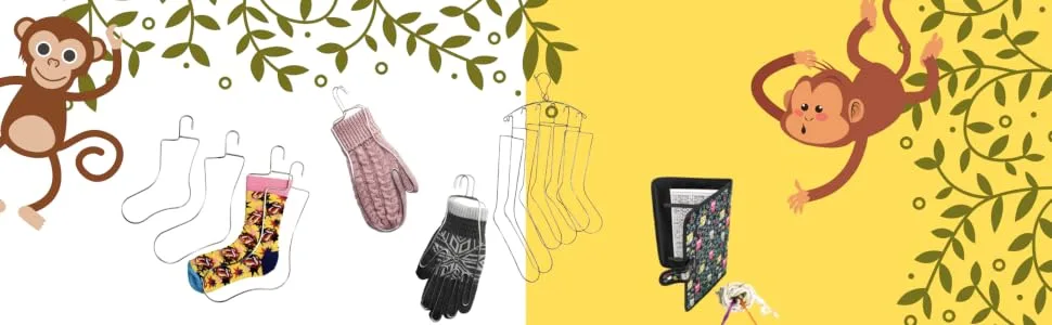 Silly Monkey Knitting Pattern Holder | Fold-Up Style Knitting Chart Keeper | Knitting Progress Keeper with 4 Magnets, Cute Owl Cover, Medium Size - 7 x 10.5 Inches - Banner
