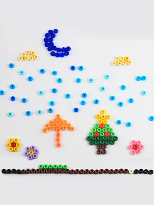 Pony Beads 3600 Pcs 6x9mm Multi-Colored Plastic Craft Beads Set, Bulk Rainbow Hair Beads 24 Assorted Colors for DIY Crafting Jewelry Making Kandi Bracelets - beads for kids