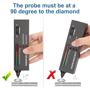 Diamond Tester, Diamond Detector, Diamond Tester Pen, Diamond Tester Professional, gem Tester, Diamond Tester Pen High Accuracy Professional Jeweler(Black Diamond Testers) - product information 4