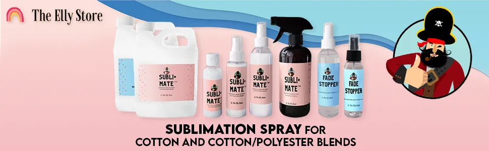 Sublimation Spray for Cotton and Cotton/Polyester Blends. Achieve Brighter and More Vibrant Colors. Easy to use-no Mixing required-200ml - assortment of sublimation products
