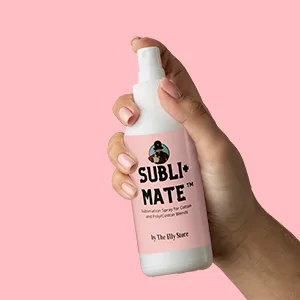 Sublimation Spray for Cotton and Cotton/Polyester Blends. Achieve Brighter and More Vibrant Colors. Easy to use-no Mixing required-200ml - Bottle of Subli+Mate spray