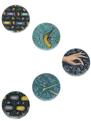 The Quilted Bear Pattern Weights - Multiple Designs of Scratch Resistant Paper Weights/Pattern Weights for Sewing or Cutting Fabric Rosalind Soloman - Sewing Machines 6 x 40mm - product information 2