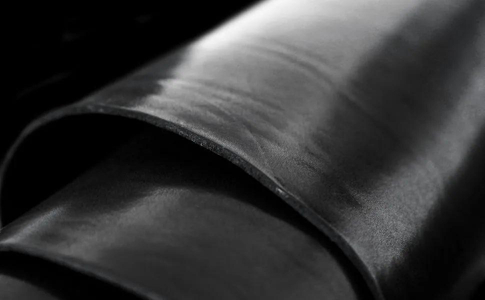 Full Grain Vegetable Tanned Tooling Leather Square 3mm (7-8oz) Thick Pre-Cut Cowhide Leather Sheet for Leather Crafting (6 x 12 in, Black) 6 x 12 in Black - leather