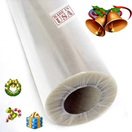 Tytroy Gift Wrapping Clear Cellophane Roll FOLDED for Gift Baskets, Christmas Wrapping Arts and Crafts (40 in. x 100 ft) 1 Count (Pack of 1) - product information 1