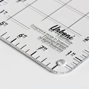 Tshirt Ruler Guide for Vinyl Alignment, T shirt Rulers to Center Designs, T shirt Ruler Alignment Tool Placement, Tshirt Guide Ruler Tool for Heat Press, Tee Shirt Ruler for Vinyl Alignment for Cricut 1 Pack - Use Premium Casting Grade Acrylic for Heavy Duty Usage