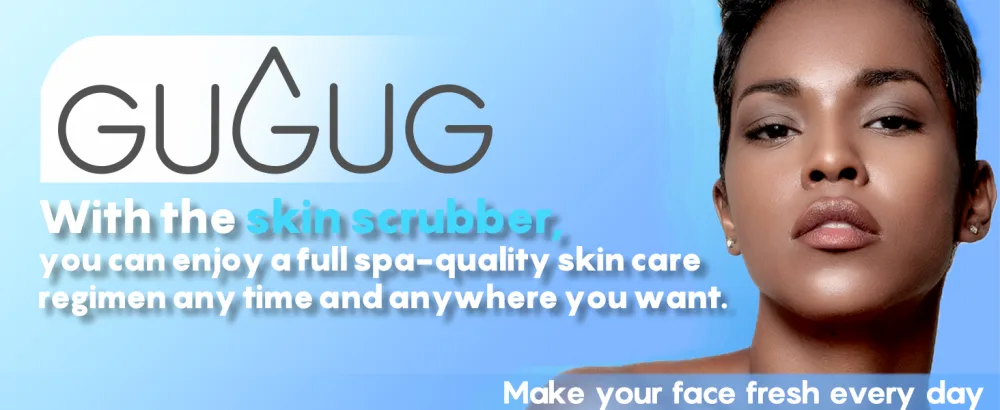 GUGUG Skin Spatula Blackhead Remover, Skin Scrubber Face Spatula with 4 Modes, Cleansing Skincare Tools-White - gugug skin scrubber