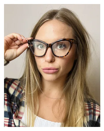 JM 2 Pairs Makeup Reading Glasses Magnifying Flip Down Cosmetic Readers for Women +5.0 Black & Red 5.0 x - 200891