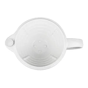 QSHAVE Shaving Scuttle Mug - Keep Lather Always Warm - White Large Deep Size Bowl Handmade Pottery Cup (White) - Shaving Bowl