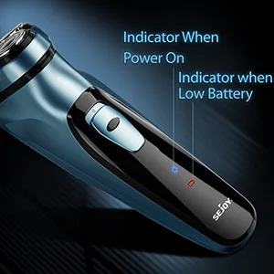 Electric Razor for Men, Mens Electric Shavers, Rechargeable Electric Razor Shaving Machines, with Pop-up Trimmer, 1 Hour Fast Charging, 3D Floating Head, LCD Power Indicator Blue - mens electric razor