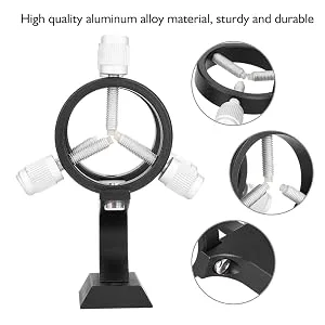 Telescope Finderscope Bracket Flashlight Finder Scope Bracket Aluminum Alloy Adjustable Finder Scope Mounting Bracket with 1/4 Standard Hole for Astronomical Telescope Pointer - Laser Pointer Bracket