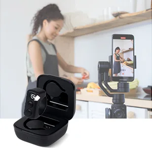 TikTok Remote Control Kindle App Page Turner, Bluetooth Camera Video Recording Remote, TIK Tok Scrolling Ring for iPhone, iPad, iOS, Android - Black - video recording remote