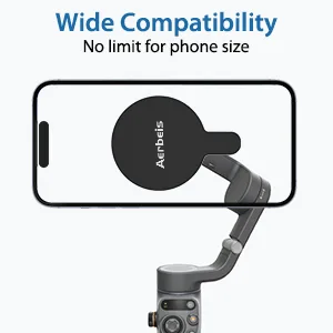 DJI Magnetic Ring Clamp Holder - for Magsafe DJI OM 6 / OM 5 / OM 4 / OM 4 SE Adapter Mount Compatible with DJI Osmo Gimbal Stabilizer, DJI OM Accessories Silver - DJI Magsafe Mount