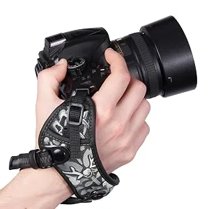 Camera Wrist Strap, Rapid Fire Secure Camera Hand Strap, Compatible with Sony Mirrorless and DSLR Cameras, Black Wrist Grip Camera Straps, Camera Wrist Straps for Photographers Canon Camera Hand Strap - canon 50mm cuffs canon sl3 lumix g7 professional camera for photography canon rebel t6