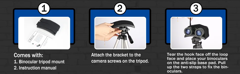 CelticBird Universal Binocular Tripod Mount -1/4-20 - for Stable Connecting Binocular and Tripod - Compatible with Most Tripods - product information 4