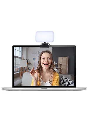Video Conference Lighting, Webcam Lighting for Remote Working, Zoom Lighting for Laptop/Computer, Zoom Calls, Live Streaming, Self Broadcasting, Video Light for Zoom Meeting with Sturdy Clip - product information 3