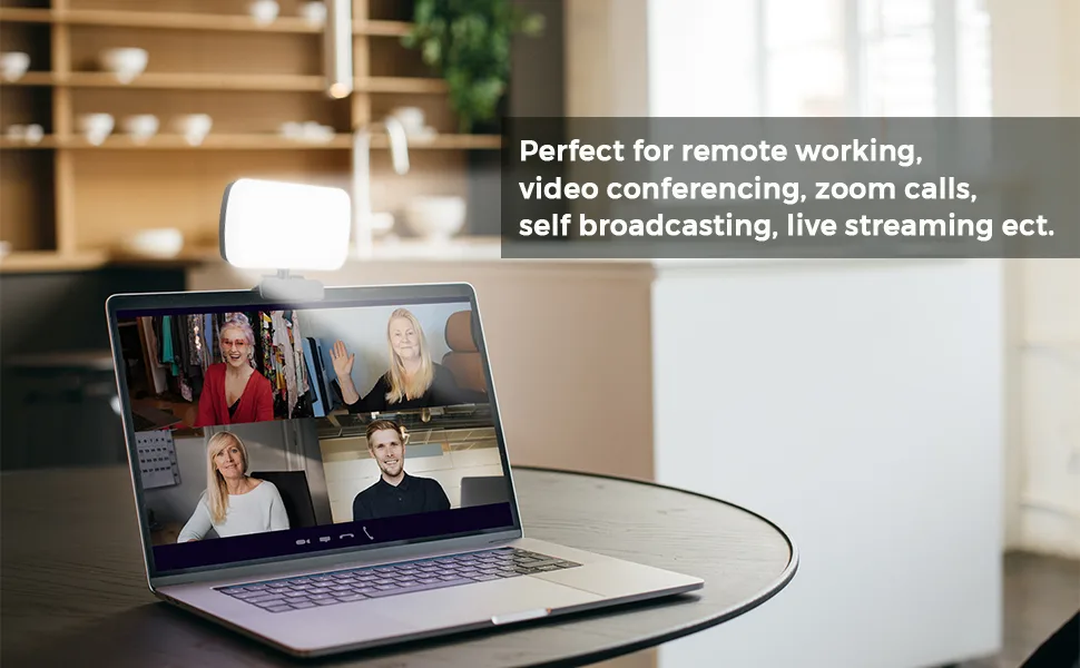 Video Conference Lighting, Webcam Lighting for Remote Working, Zoom Lighting for Laptop/Computer, Zoom Calls, Live Streaming, Self Broadcasting, Video Light for Zoom Meeting with Sturdy Clip - product information 9