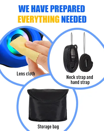 LET'S GO! Binocular for Kids, Compact High Resolution Shockproof Binoculars Yellow - Accessories