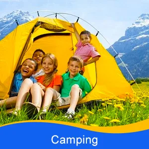 LET'S GO! Binocular for Kids, Compact High Resolution Shockproof Binoculars Yellow - camping