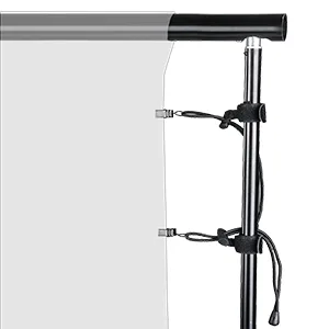 Lidlife 16 Clips Include 8 Heavy Duty Spring Clips, 8 Backdrop Background Clip Holders, Adjustable Elastic Nylon Photo Clips, for Photography and Video Studio Shooting - For Photography Backdrops