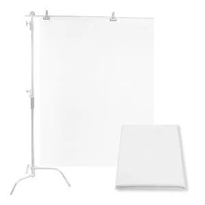 Meking Light Diffuser Diffusion Fabric 2 Yard x 67 Inch /2 x 1.7 Meters Nylon Silk White Seamless Light Modifier for Photography Softbox, Light Tent and Light Modifier - Light Diffuser Diffusion Fabric Nylon Silk White Seamless Light Modifier